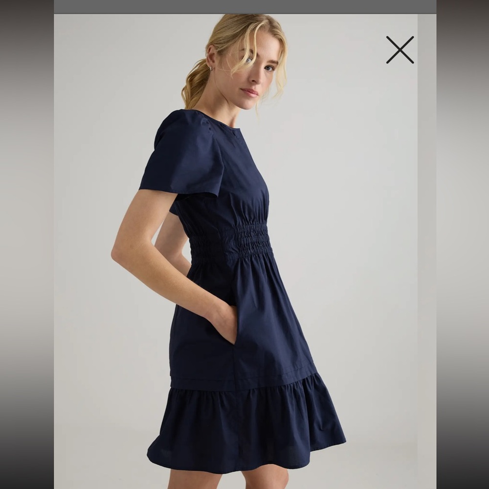 Quince 100% Organic Cotton Poplin Tiered Mini Dress, NWOT , Various - Picture 2 of 9